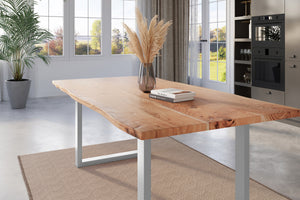 #naturfarben #220x100 #u-gestellsilber