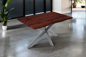 #nussbaumfarben #140x80 #spider-gestellsilber