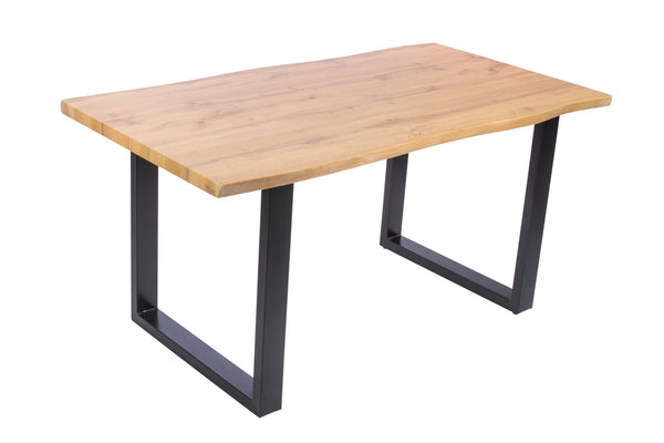 #holzwildeichen-optik #140x80 #schalenstuhlschwarz