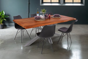#nussbaumfarben #180(280)x90 #spider-gestellsilber