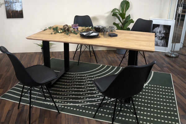 #naturfarben #260x100 #u-gestellschwarz