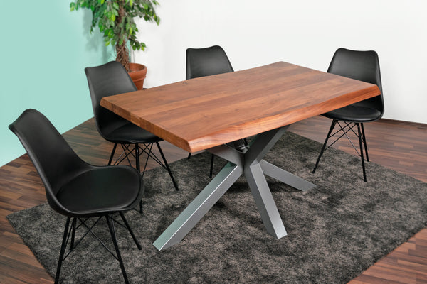 #nussbaumfarben #140x80 #spider-gestellsilber