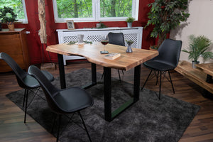 #akazienaturfarben #160x85 #u-gestellschwarz