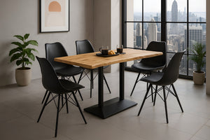 #mangonaturfarben #120x60 #säulen-gestellschwarz