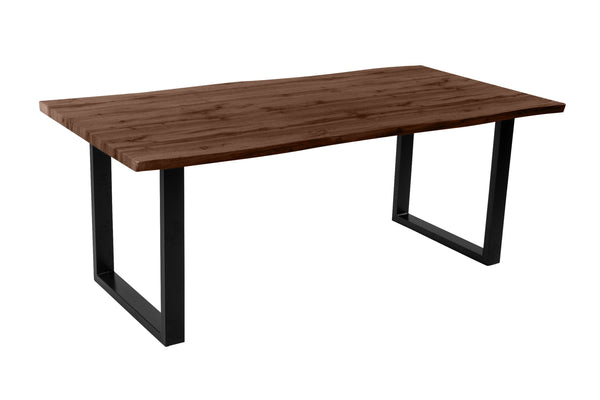 #holznussbaum-optik #200x100 #schalenstuhlgrau