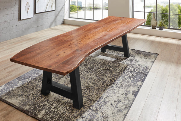 #nussbaumfarben #300x100 #a-gestellschwarz