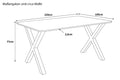 #220x100 #x-gestellschwarz