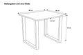 #nussbaumfarben #80x80 #u-holzgestellnussbaum