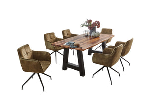 #sheeshamnaturfarbenlackiert #160x85 #a-gestellschwarz