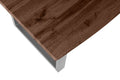 #nussbaumfarben #200x100 #u-gestellsilber