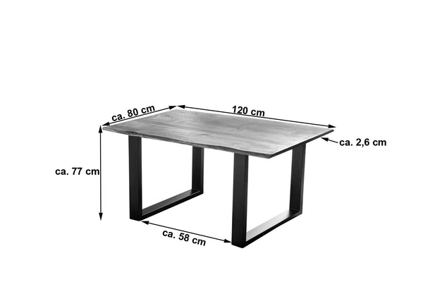 #nougatfarben #120x80 #u-gestellschwarz
