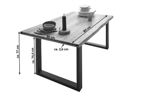 #80x80 #u-gestellschwarz