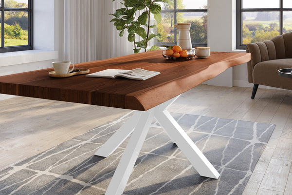 #nussbaumfarben #220x110 #spider-gestellweiß