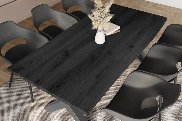 #holzgrau-optik #220x100 #x-gestellschwarz