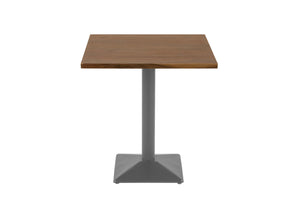 #nussbaumfarben #75x75 #säulen-gestelleckigsilber