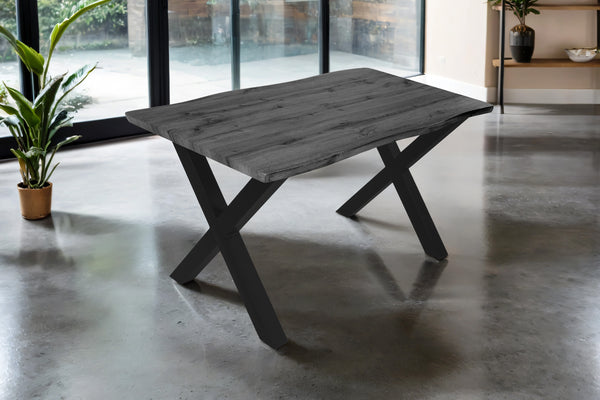 #graufarben #140x80 #x-gestellschwarz