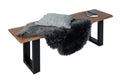 #nussbaumfarben #140cm #u-gestellschwarz