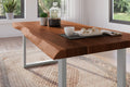 #akazienussbaumfarben #180x90 #u-gestellsilber