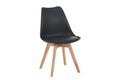 #holzwildeichen-optik #schalenstuhlschwarz