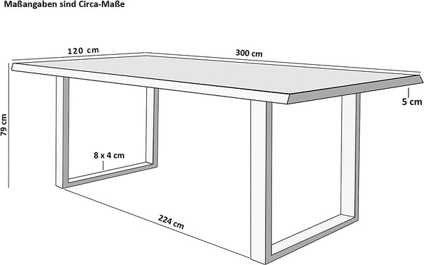 #naturfarben #300x110 #u-gestellsilber