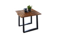 #nussbaumfarben #80x80 #u-gestellschwarz