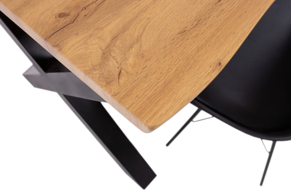 #wildeichenfarben #80x80 #x-gestellschwarz