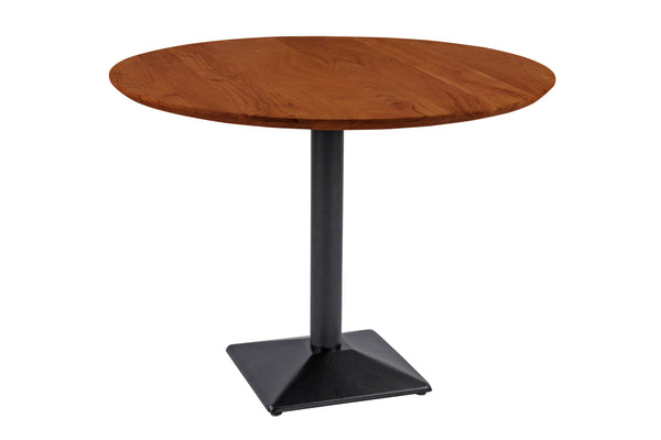 #akazienussbaumfarben #90x90 #säulen-gestelleckigschwarz