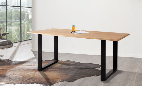 #naturfarben #200x100 #u-gestellschwarz