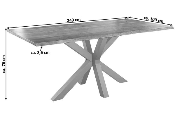 #naturfarben #240x100 #spider-gestellsilber
