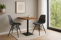 #akazienussbaumfarben #60x60 #säulen-gestelleckigschwarz