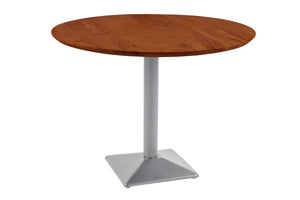 #akazienussbaumfarben #90x90 #säulen-gestelleckigsilber