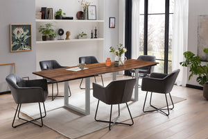 #nussbaumfarben #180(280)x90 #u-gestellsilber