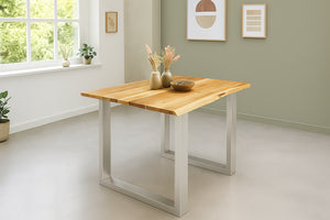 #naturfarben #90x90 #u-gestellsilber