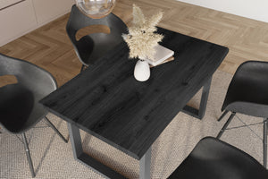 #holzgrau-optik #160x85 #u-gestellschwarz