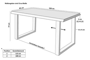 #mangoroughfarben #160x85 #u-gestellsilber