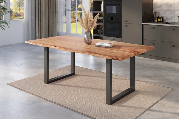 #naturfarben #180x90 #u-gestellschwarz