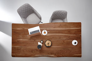 #nussbaumfarben #260x100 #u-gestellschwarz