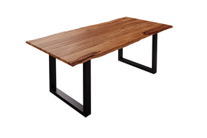 #teakfarben #180x90 #u-gestellschwarz