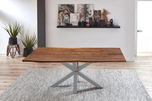 #nussbaumfarben #180x90 #spider-gestellsilber