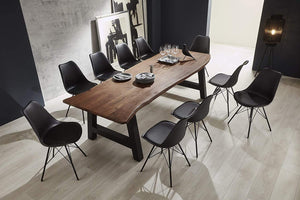 #nussbaumfarben #260x100 #a-gestellschwarz