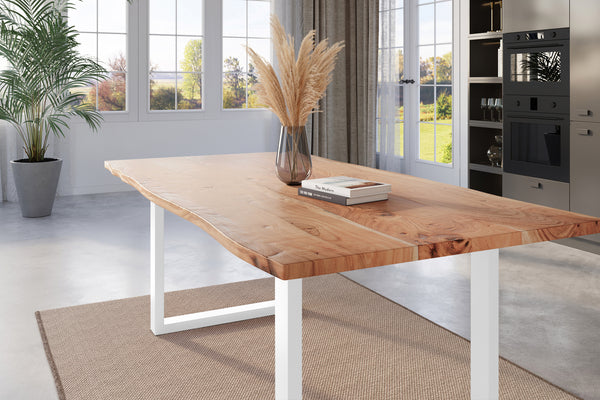#naturfarben #220x100 #u-gestellweiß