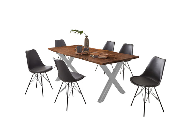 #nussbaumfarben #280x100 #x-gestellsilber