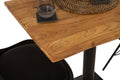 #akazienaturfarben #80x60 #säulen-gestelleckigschwarz