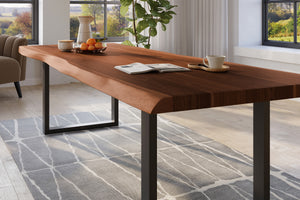 #nussbaumfarben #260x110 #u-gestellschwarz