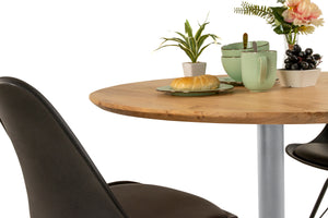 #akazienaturfarben #100x100 #säulen-gestelleckigsilber