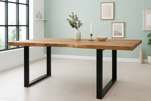 #naturfarben #200x110 #u-gestellschwarz