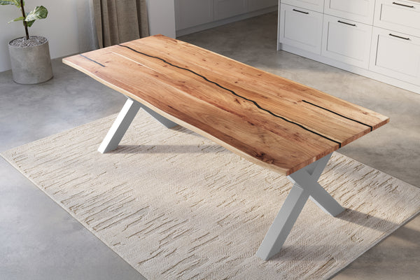 #naturfarben #260x100 #x-gestellsilber