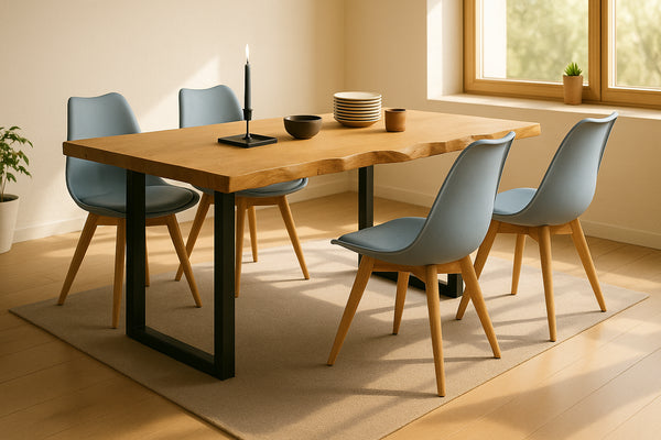 #140x80 #u-gestellschwarz #schalenstuhlgrau