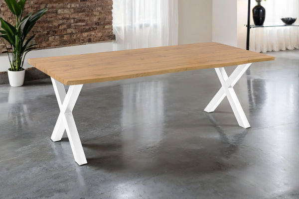 #wildeichenfarben #240x100 #x-gestellweiß