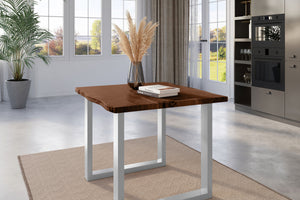 #nussbaumfarben #80x80 #u-gestellsilber